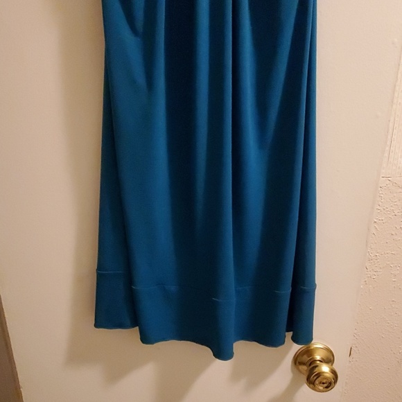 Teal Halter Style Dress - Picture 2 of 6